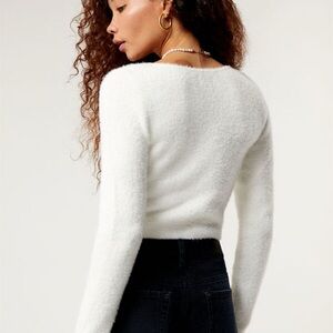 Women White Sweater Top